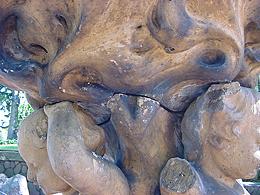 Image 7:  Breaks and bowl above showing staining.